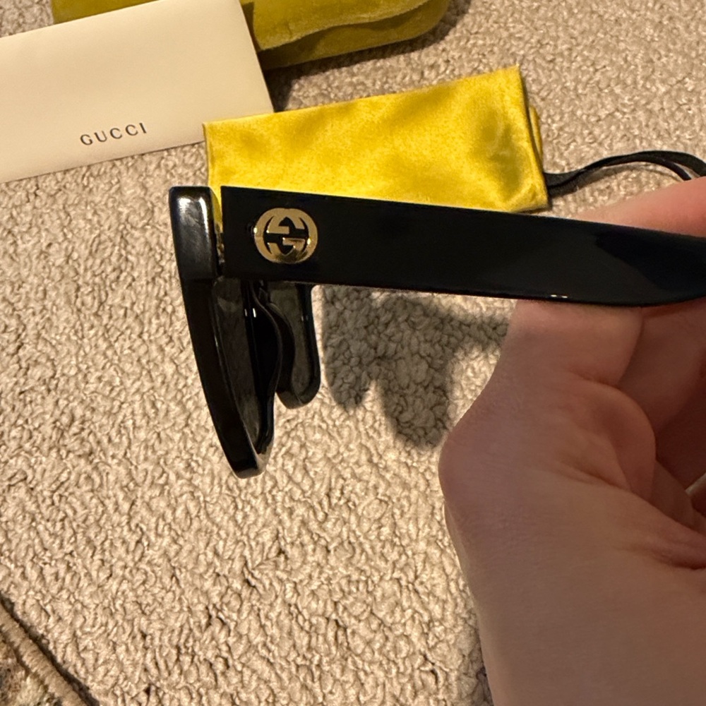 Gucci Sunglasses GG1338S 001 Black Gray - Picture 8 of 11